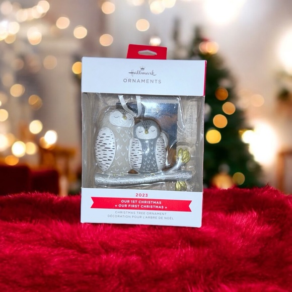 Hallmark Our First Christmas Owls 2023 Christmas Ornament - Picture 1 of 8